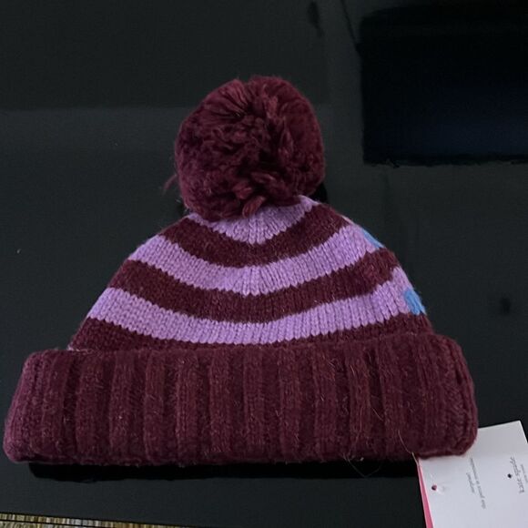 NWT KATE SPADE NEW YORK Heritage Stripe Beanie Hat